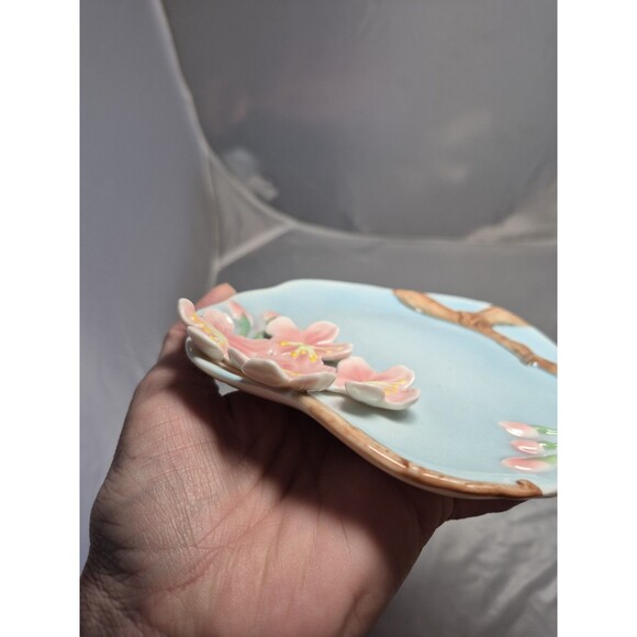 Two’s Company 3D Cherry Blossom Cup & Saucer Set. Porcelain Floral Cute Gift. - Picture 6 of 11